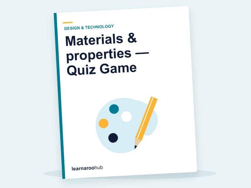Materials & properties — Quiz Game — quiz cover