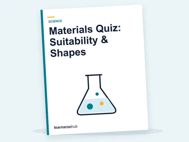 Materials Quiz: Suitability & Shapes — quiz cover