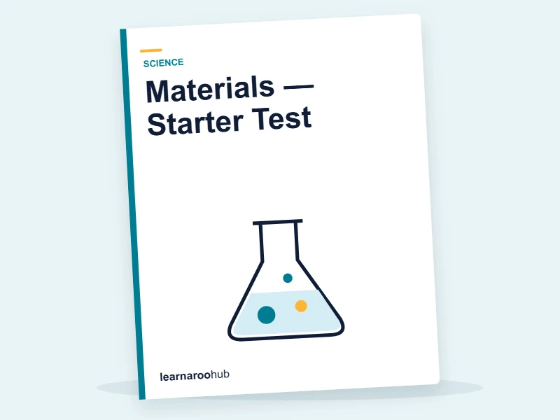 Materials — Starter Test — quiz cover