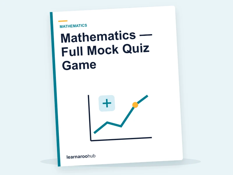 Mathematics — Full Mock Quiz Game — quiz cover