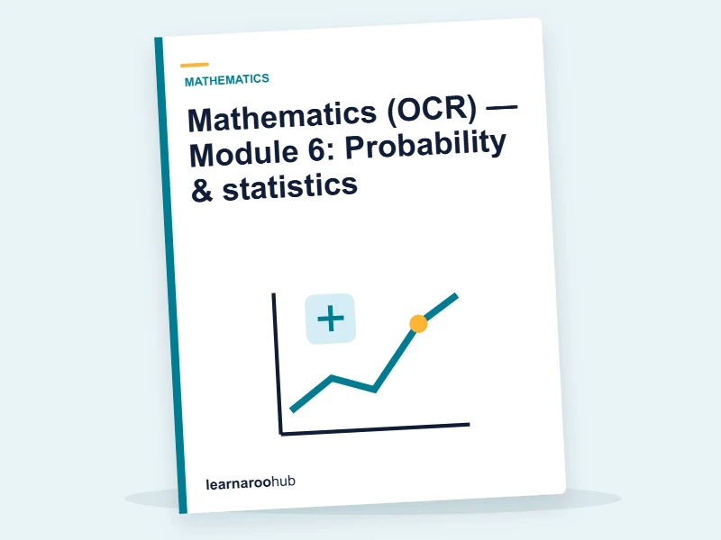 Mathematics (OCR) — Module 6: Probability & statistics — e-learning module cover