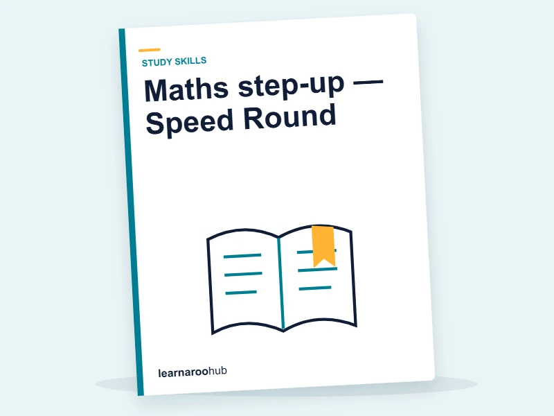 Maths step-up — Speed Round — quiz cover