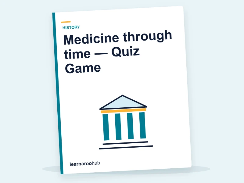 Medicine through time — Quiz Game — quiz cover