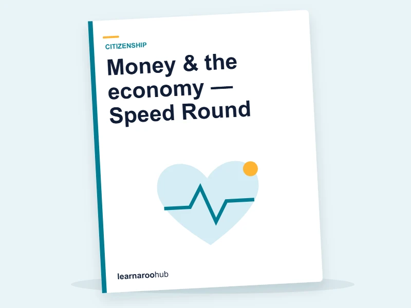 Money & the economy — Speed Round — quiz cover