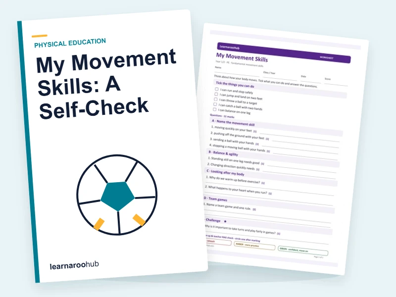 My Movement Skills: A Self-Check — printable / pdf cover