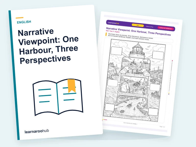 Narrative Viewpoint: One Harbour, Three Perspectives — colouring sheets cover