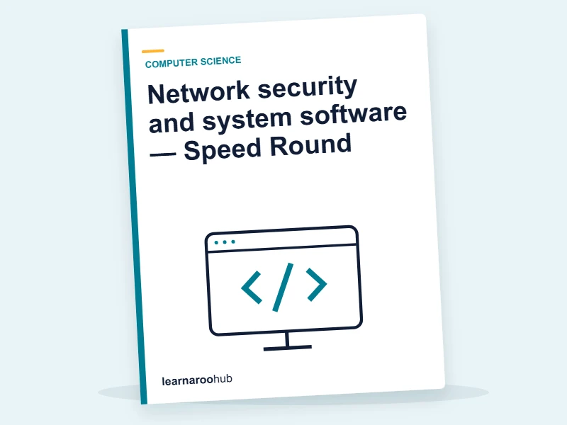 Network security and system software — Speed Round — quiz cover