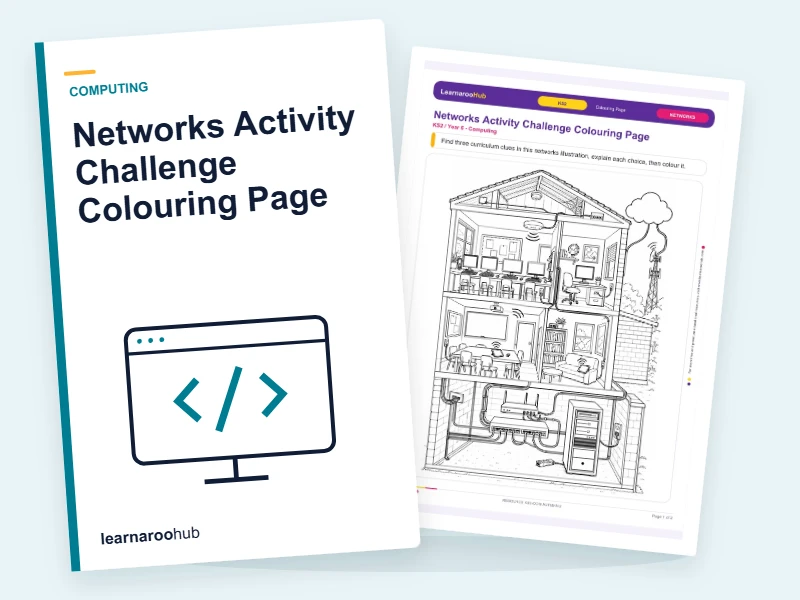 Networks Activity Challenge Colouring Page — colouring sheets cover