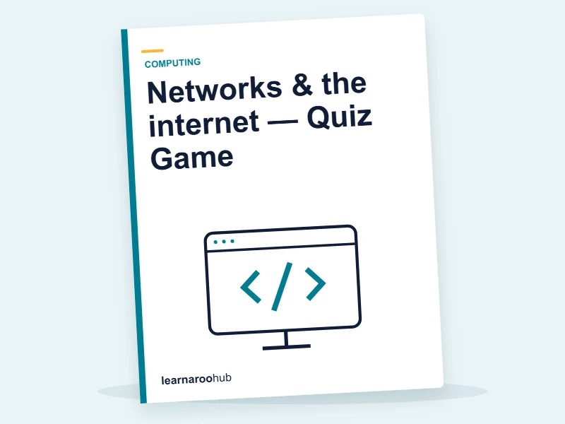 Networks & the internet — Quiz Game — quiz cover