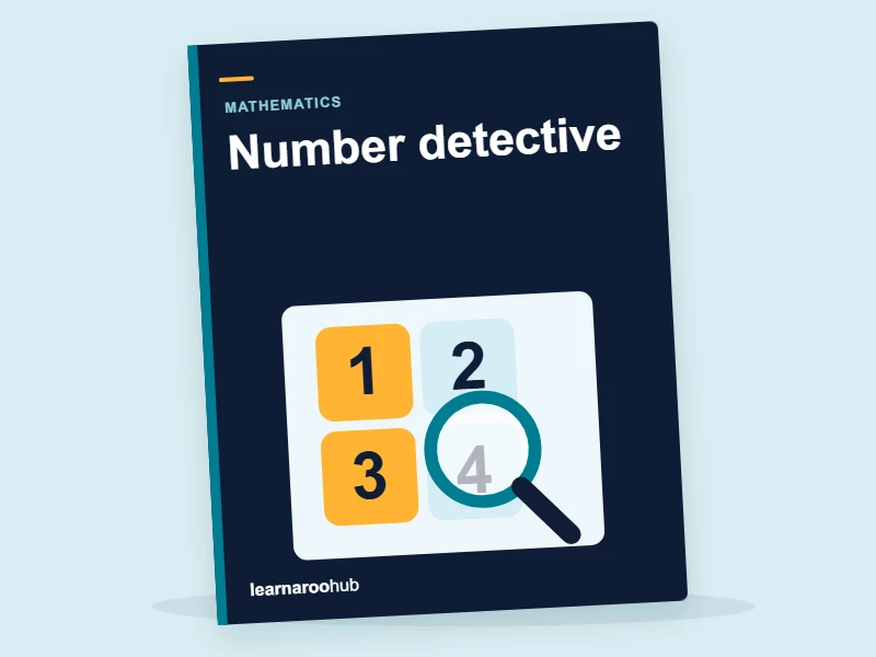 Number Detective Activity Book — activity book cover