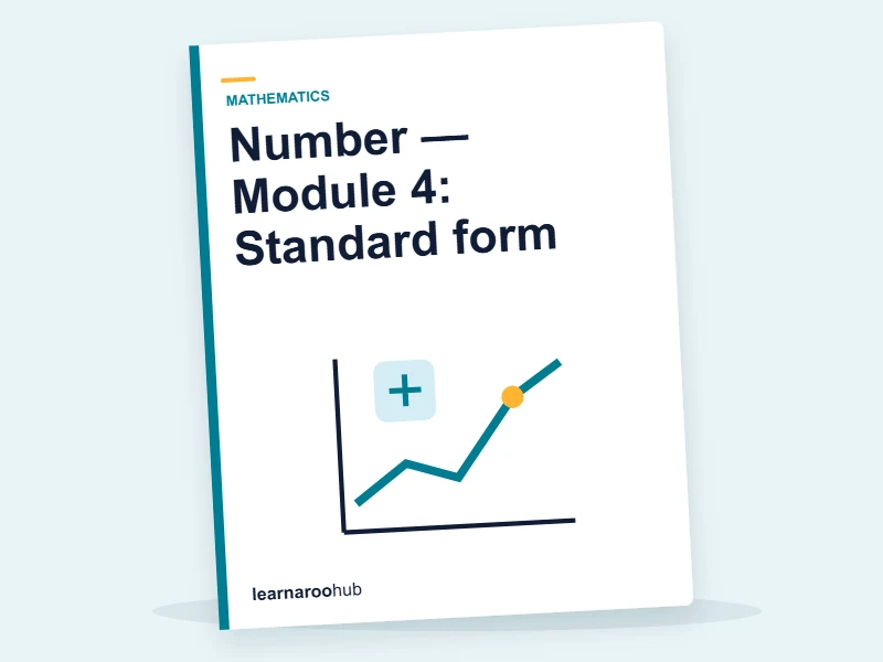 Number — Module 4: Standard form — e-learning module cover