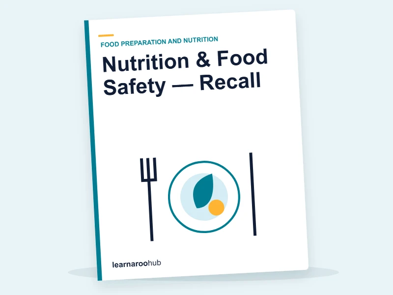 Nutrition & Food Safety — Recall — quiz cover