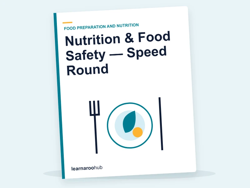 Nutrition & Food Safety — Speed Round — quiz cover
