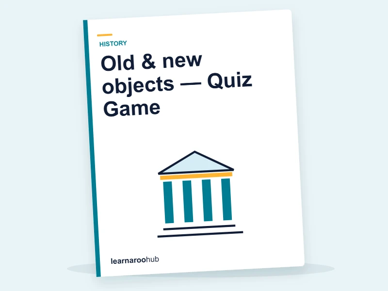 Old & new objects — Quiz Game — quiz cover