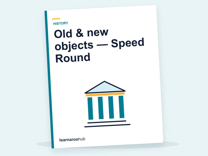 Old & new objects — Speed Round — quiz cover