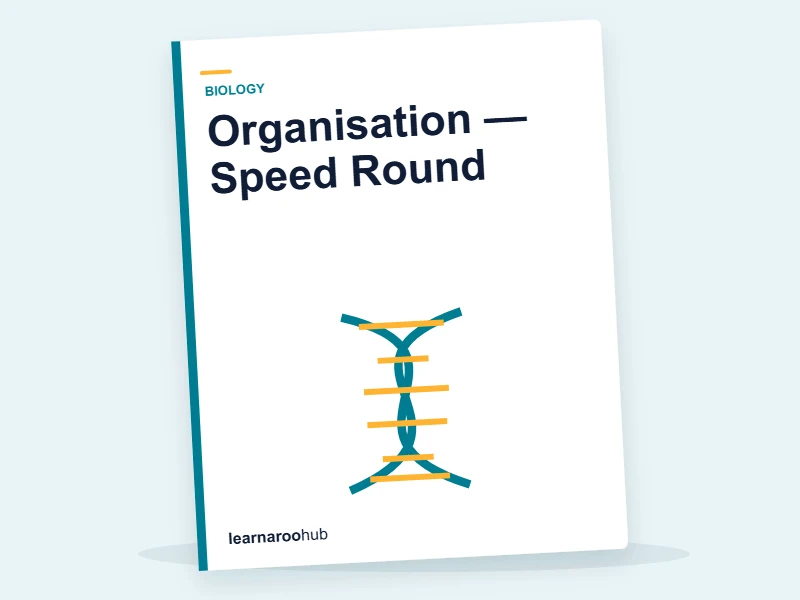 Organisation — Speed Round — quiz cover