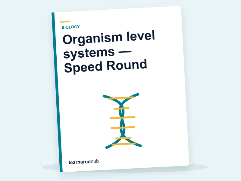 Organism level systems — Speed Round — quiz cover