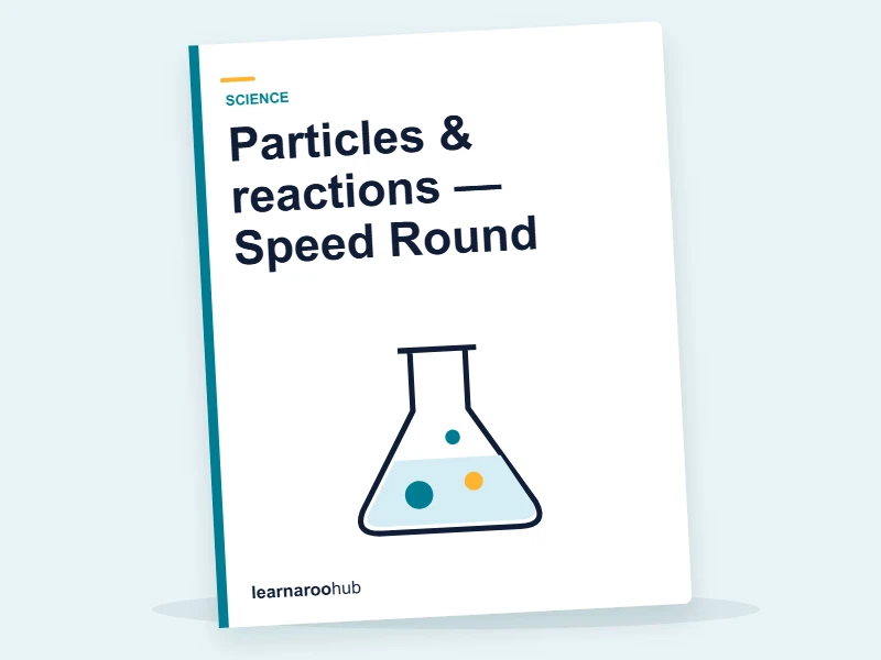 Particles & reactions — Speed Round — quiz cover