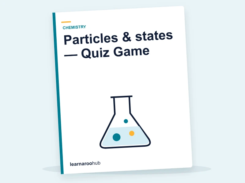 Particles & states — Quiz Game — quiz cover