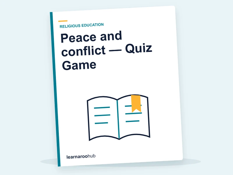 Peace and conflict — Quiz Game — quiz cover