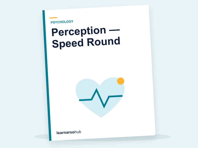 Perception — Speed Round — quiz cover