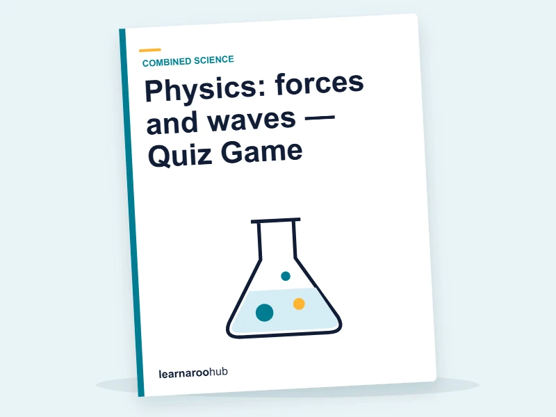Physics: forces and waves — Quiz Game — quiz cover