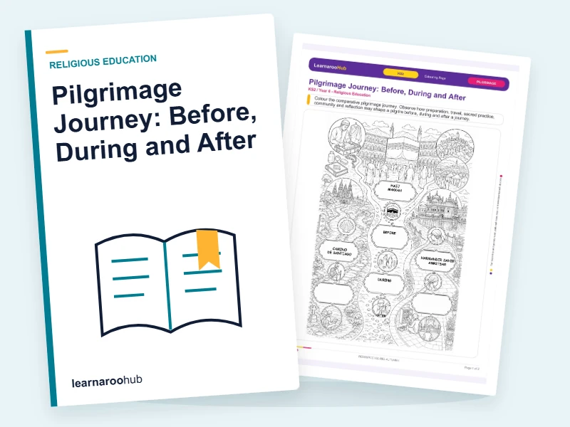 Pilgrimage Journey: Before, During and After — colouring sheets cover