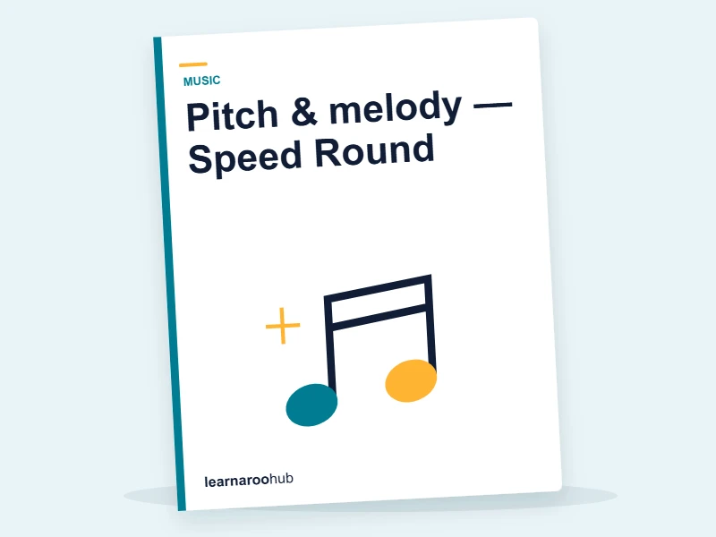 Pitch & melody — Speed Round — quiz cover