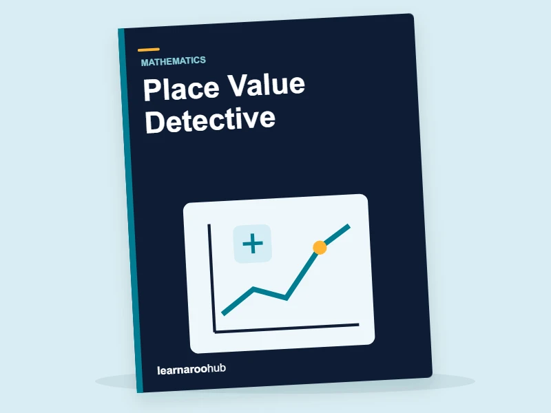 Place Value Detective — activity book cover