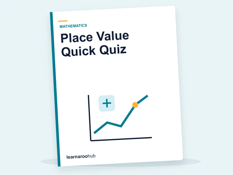Place Value Quick Quiz — quiz cover
