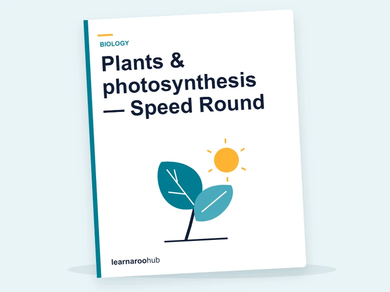 Plants & photosynthesis — Speed Round — quiz cover