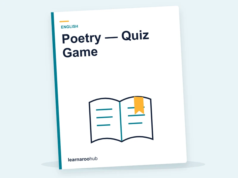 Poetry — Quiz Game — quiz cover
