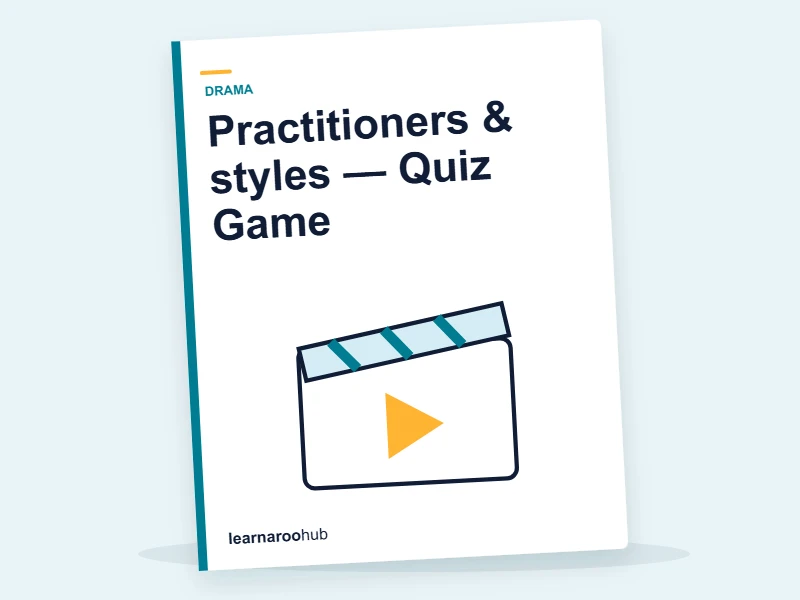 Practitioners & styles — Quiz Game — quiz cover