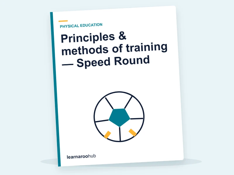 Principles & methods of training — Speed Round — quiz cover