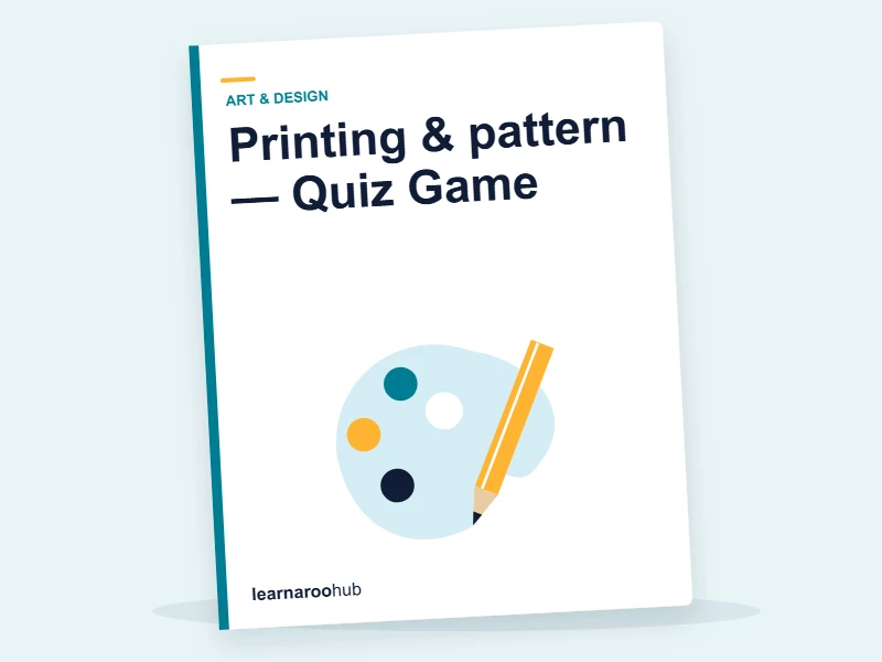 Printing & pattern — Quiz Game — quiz cover
