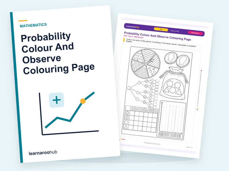 Probability Colour And Observe Colouring Page — colouring sheets cover