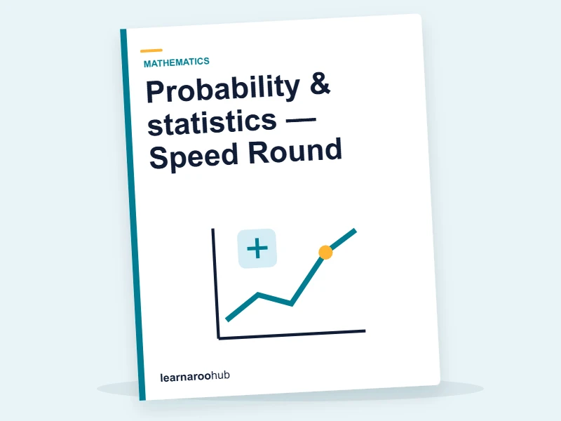 Probability & statistics — Speed Round — quiz cover