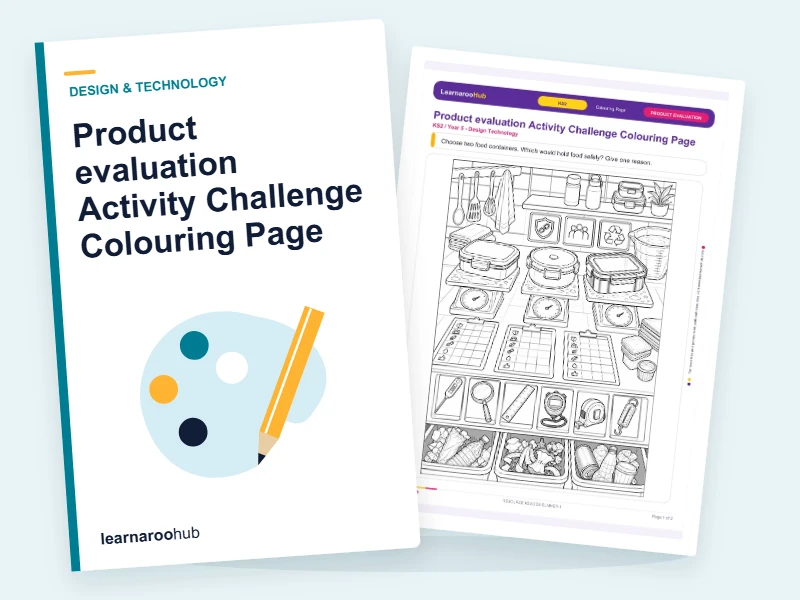 Product evaluation Activity Challenge Colouring Page — colouring sheets cover
