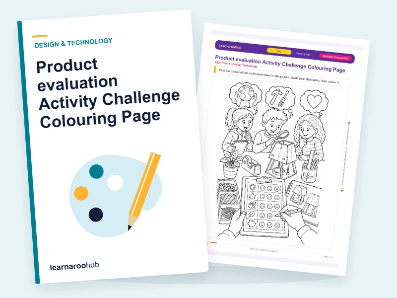 Product evaluation Activity Challenge Colouring Page — colouring sheets cover