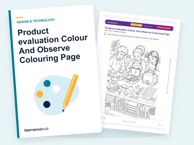 Product evaluation Colour And Observe Colouring Page — colouring sheets cover
