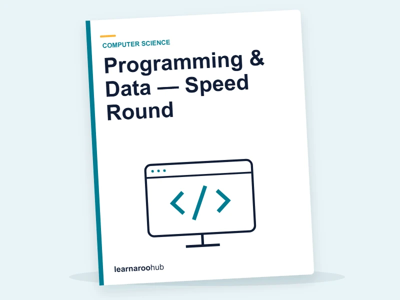 Programming & Data — Speed Round — quiz cover