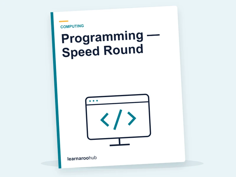 Programming — Speed Round — quiz cover