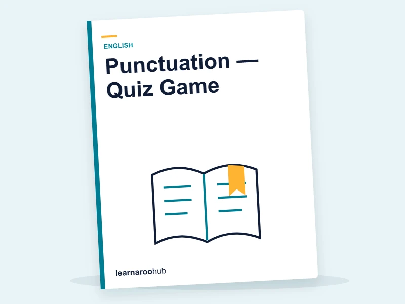 Punctuation — Quiz Game — quiz cover