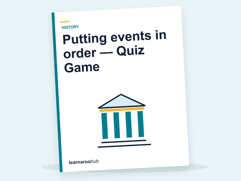 Putting events in order — Quiz Game — quiz cover