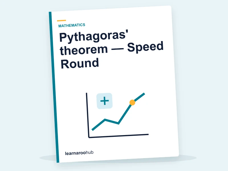 Pythagoras' theorem — Speed Round — quiz cover