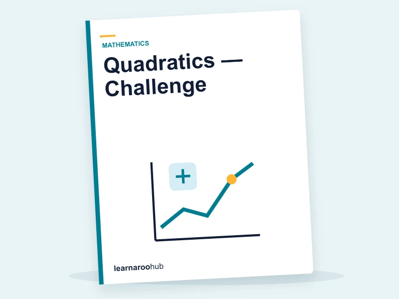 Quadratics — Challenge — quiz cover