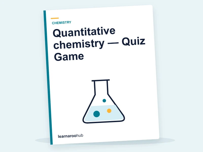 Quantitative chemistry — Quiz Game — quiz cover