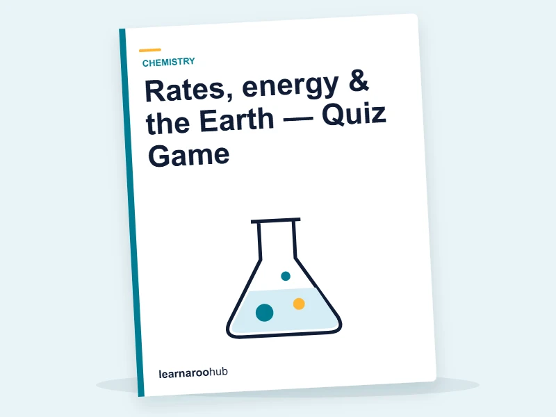 Rates, energy & the Earth — Quiz Game — quiz cover