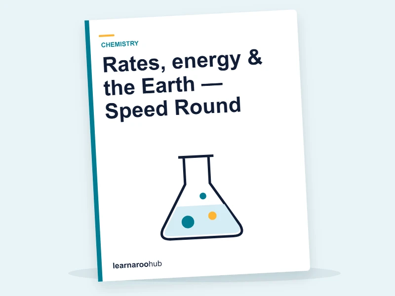 Rates, energy & the Earth — Speed Round — quiz cover
