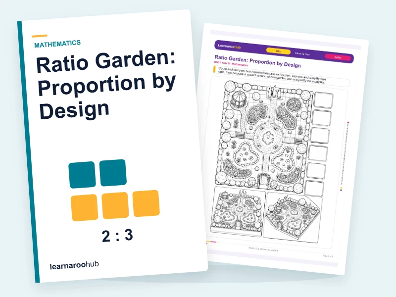 Ratio Garden: Proportion by Design — colouring sheets cover